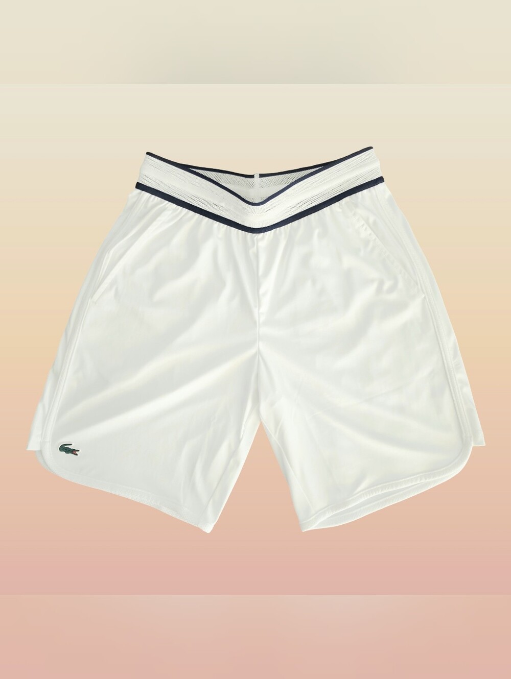Lacoste Tennis Shorts x Daniil Medvedev, White/Navy, Medium